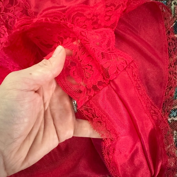 Vintage Red Lace Teddy/Bodysuit - Picture 5 of 8